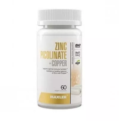 Maxler Zinc Picolinate + Copper 60 vegan caps