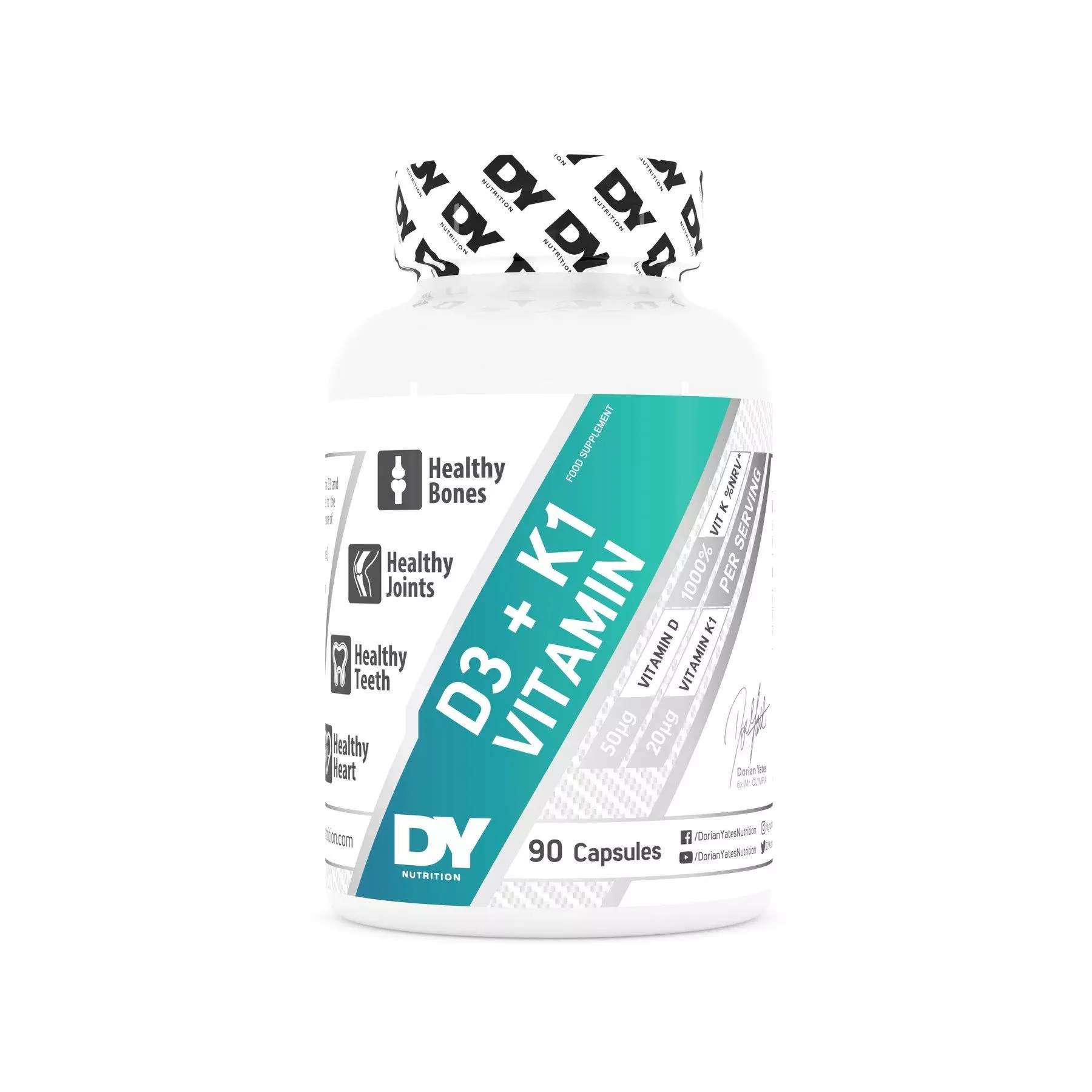 Dorian Yates Nutrition Vitamin D3+K1 90 caps
