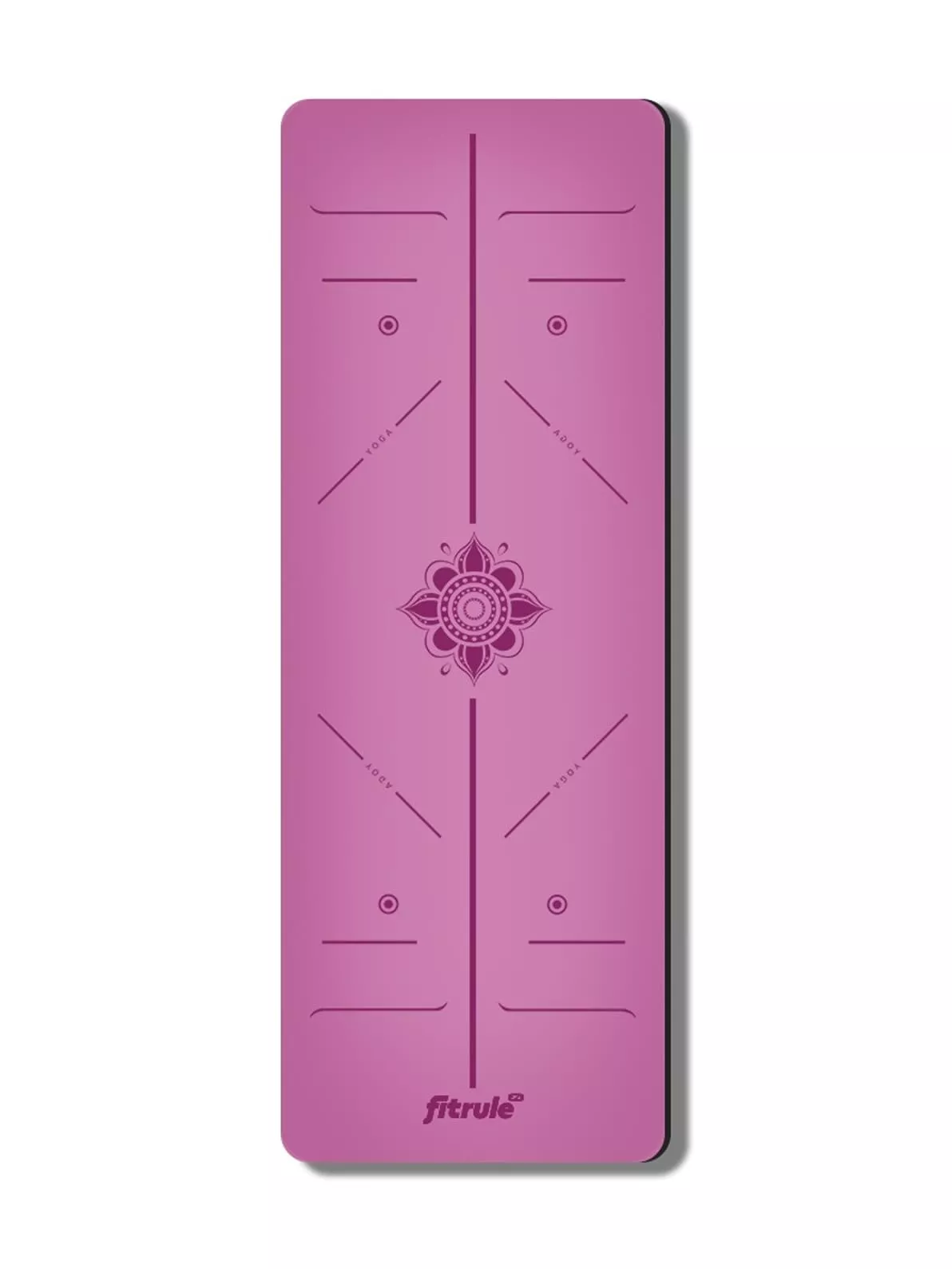 Fitrule Коврик c разметкой из TPE (Лотус Розовый)