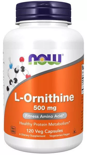 NOW Ornithine 500mg 120 vcaps
