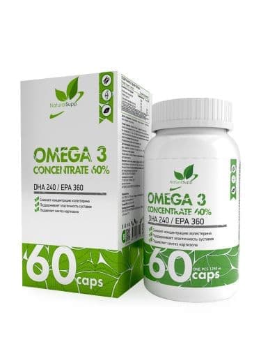 Natural Supp Omega-3 DHA 240 / EPA 360 60% 60 caps фото
