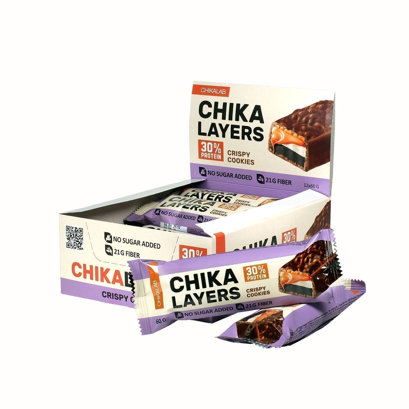 CHIKALAB Батончик CHIKALAYERS Глазированный 60g (х20)