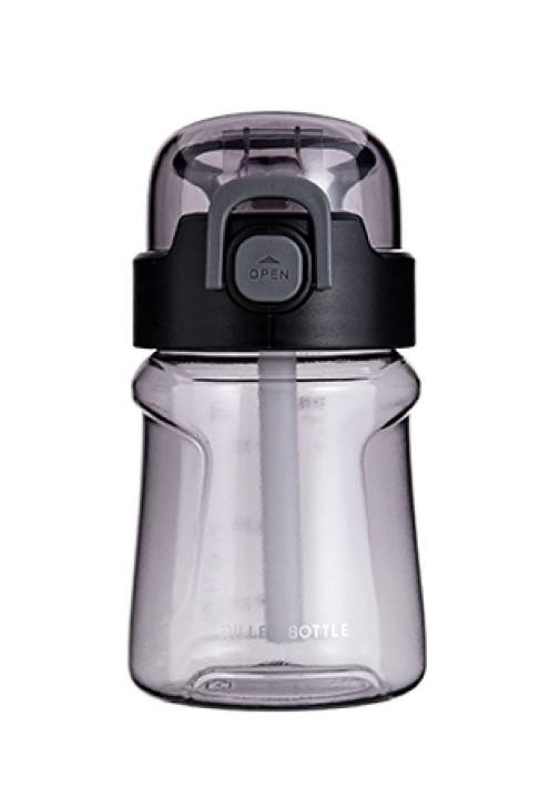 Бутылка для воды Diller DB-003 400 ml (с трубочкой) (Черный) фото
