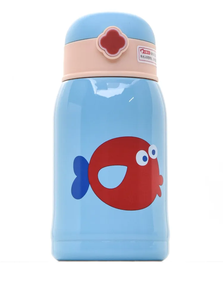 Бутылка для воды Diller 8800 450 ml (с трубочкой) (Голубой) фото