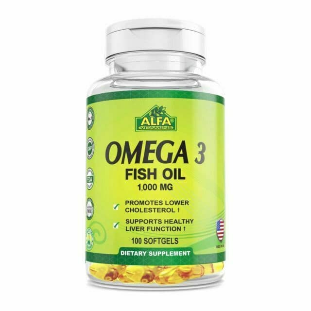 Alfa Vitamins Omega 3 Fish Oil 1000 mg 100 caps фото