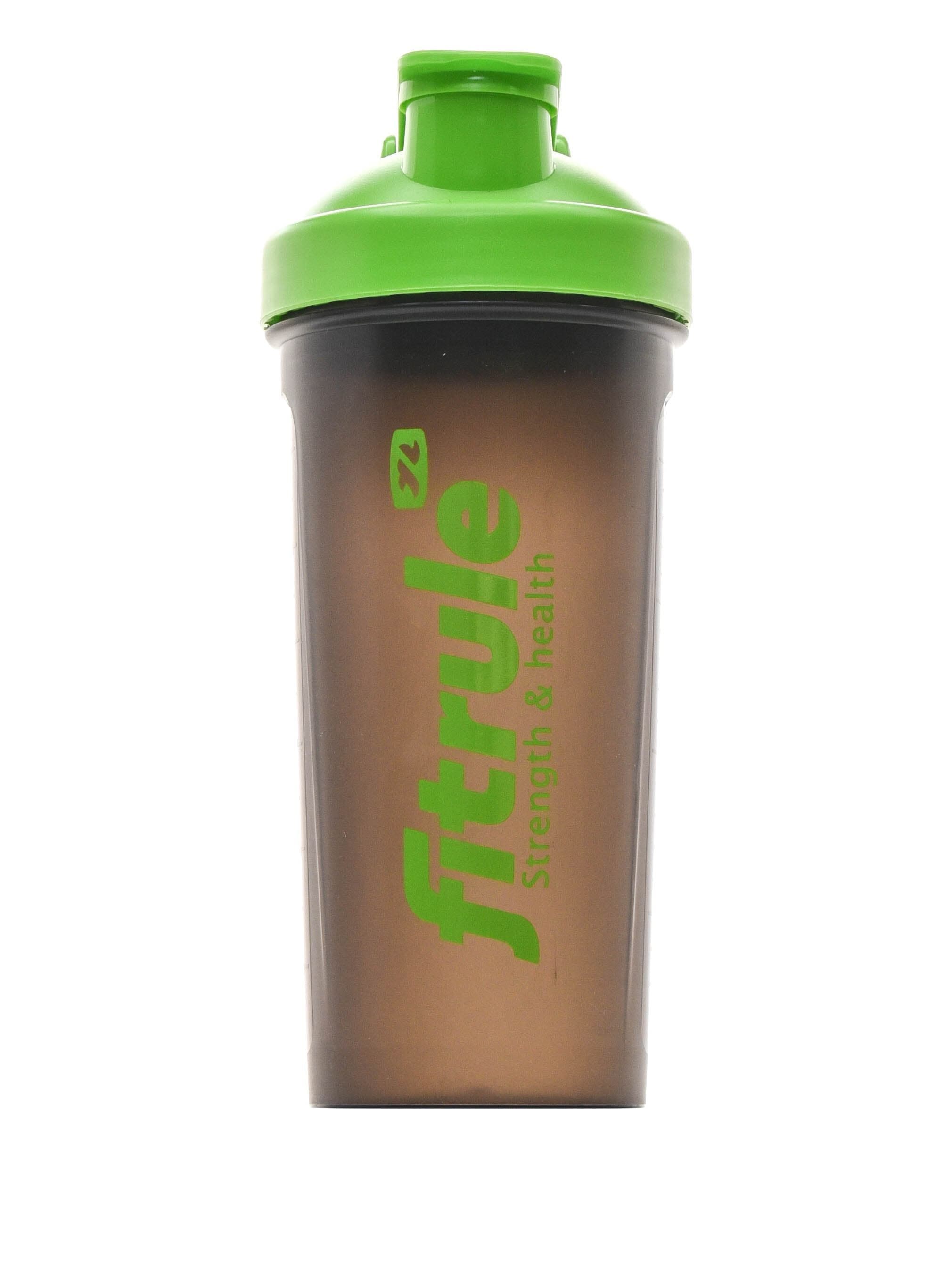 FitRule Шейкер классический с крючком (черный+зеленая крышка)