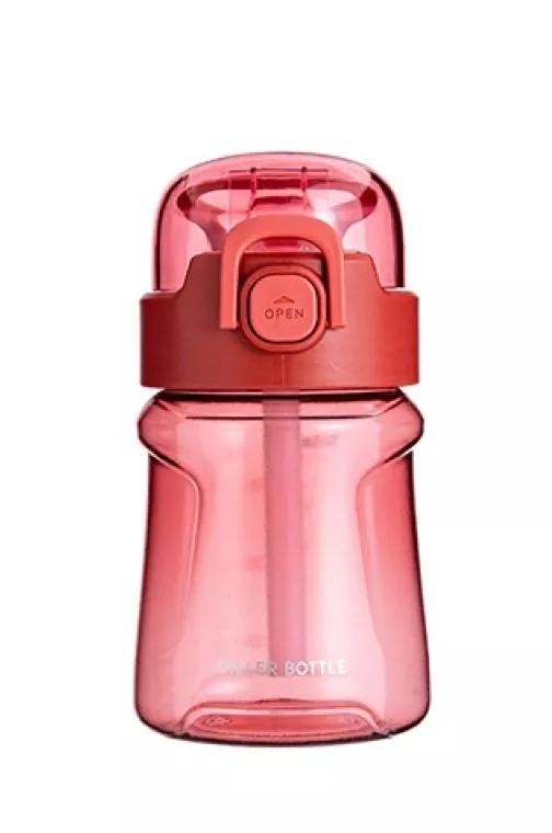 Бутылка для воды Diller DB-003 400 ml (с трубочкой) (Красный) фото