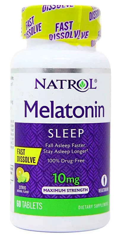 NATROL Melatonin 10 mg F/D 60+15 tabs фото