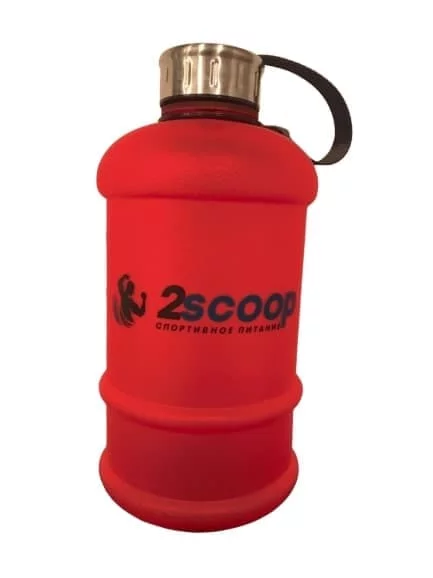 2scoop Бутыль 2.2 L прорезиненный металлическая крышка (Красный) фото